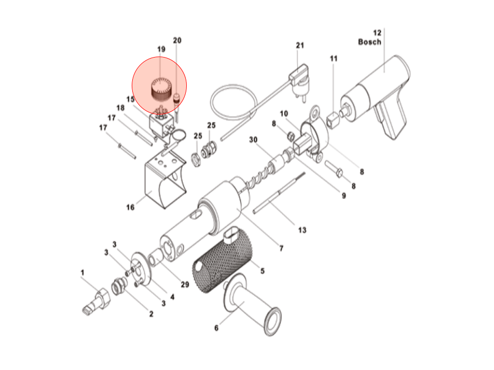Pokrętło regulatora temperatury 